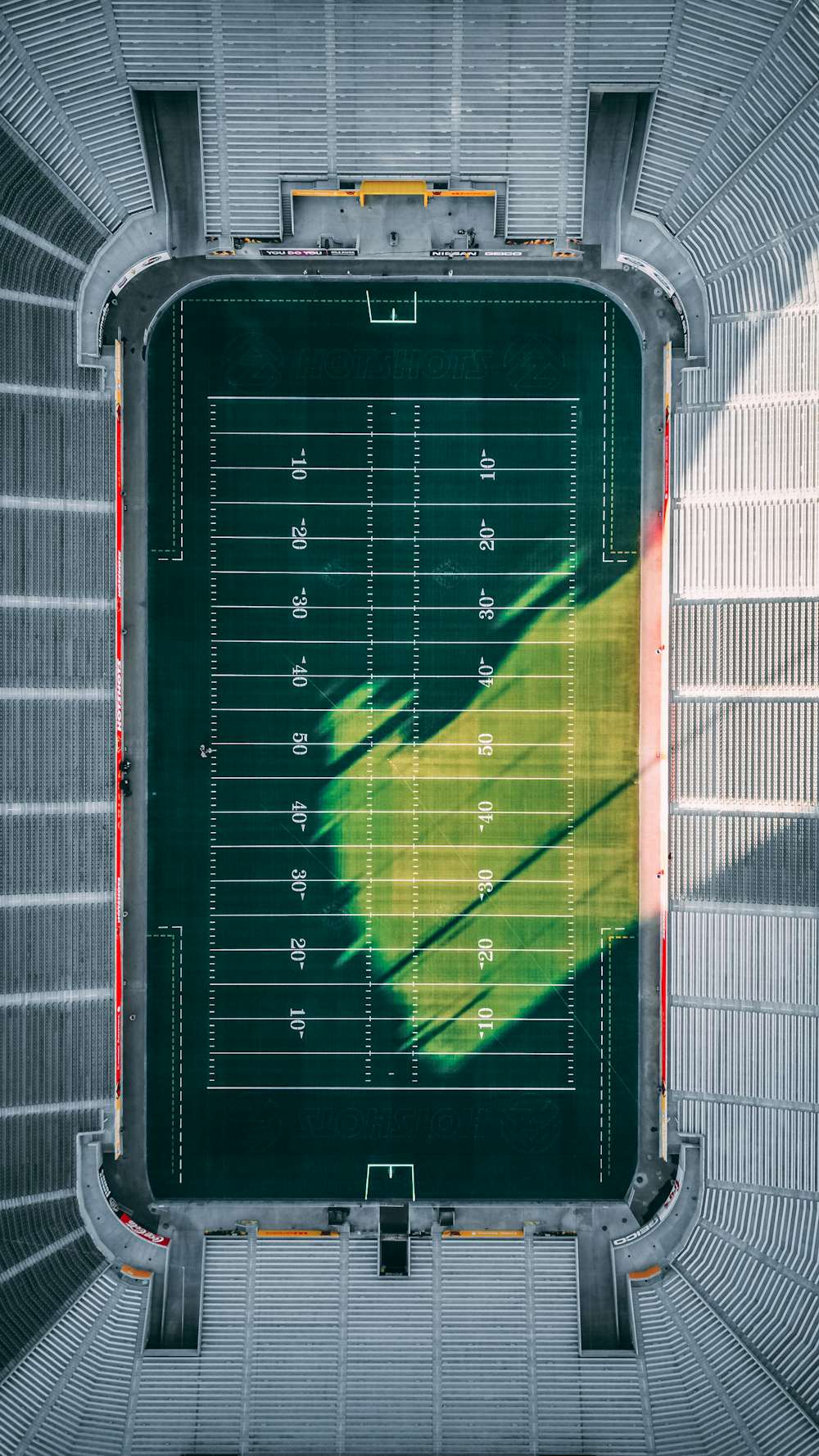 An American football field