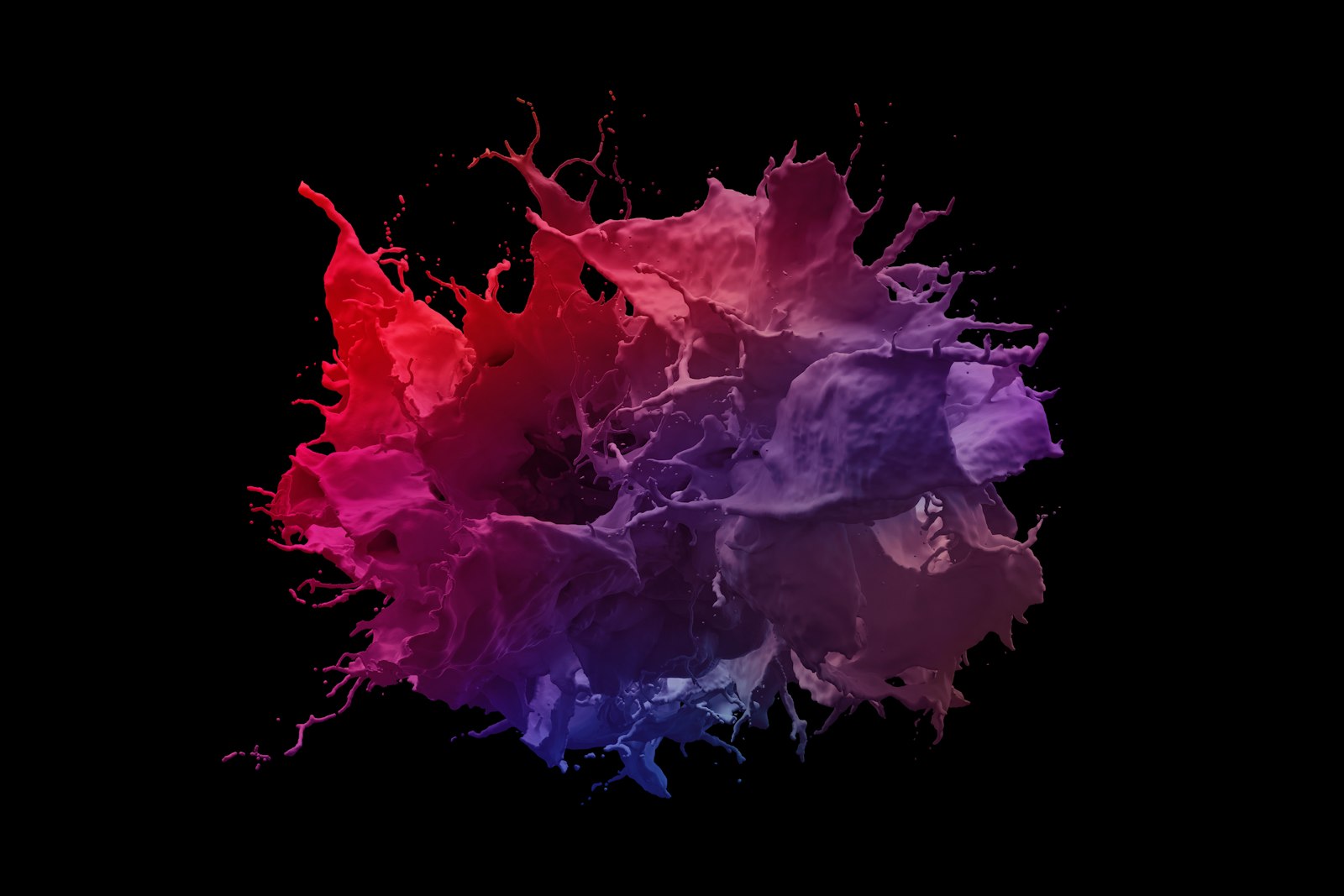 Colorful ink splashes evoking Splatoon's art style