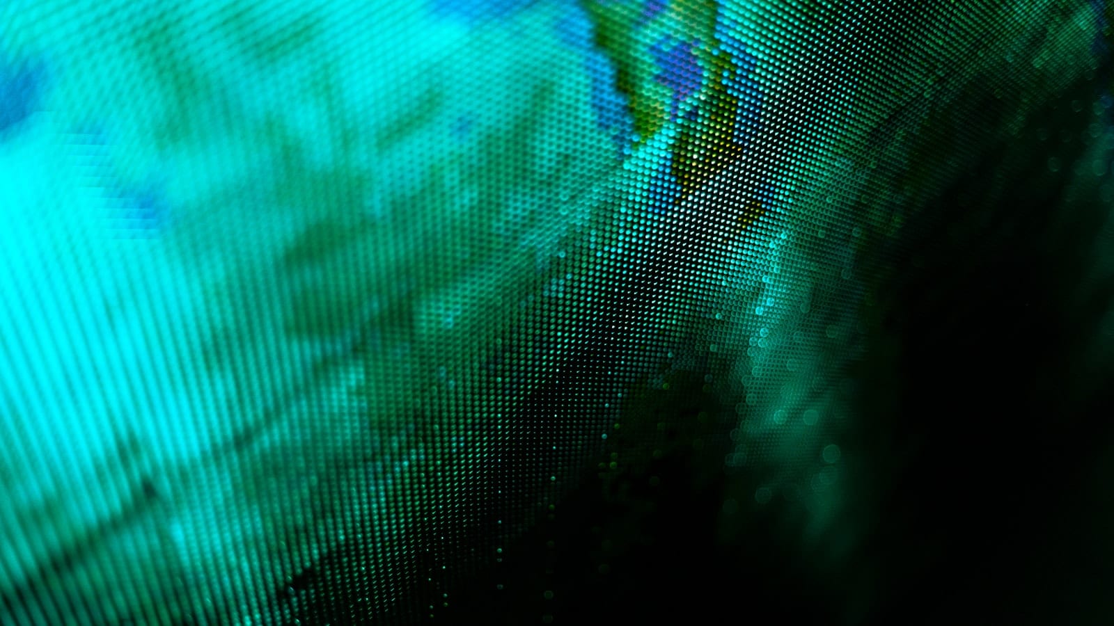 Close-up of an OLED display panel