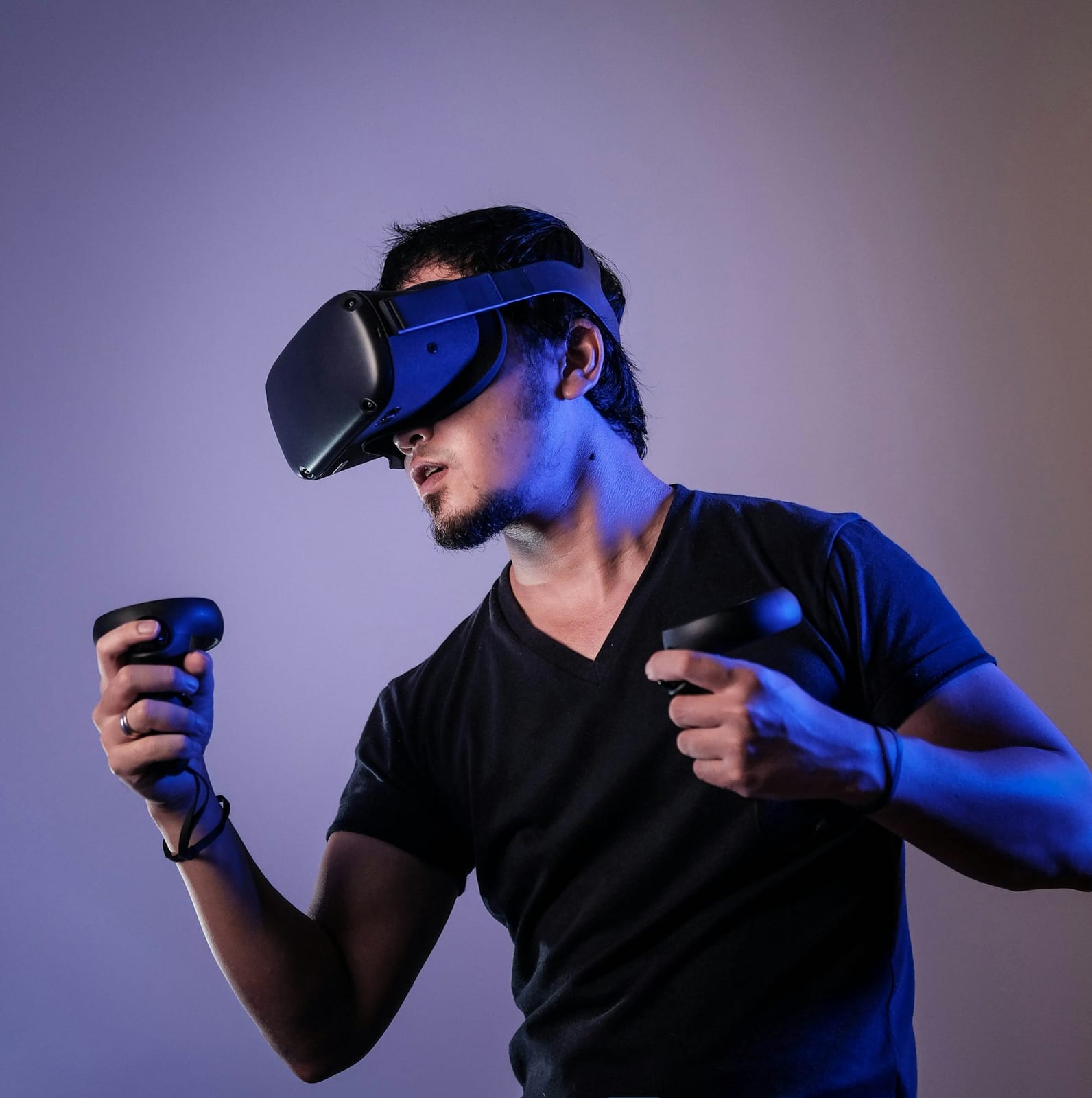 A virtual reality headset